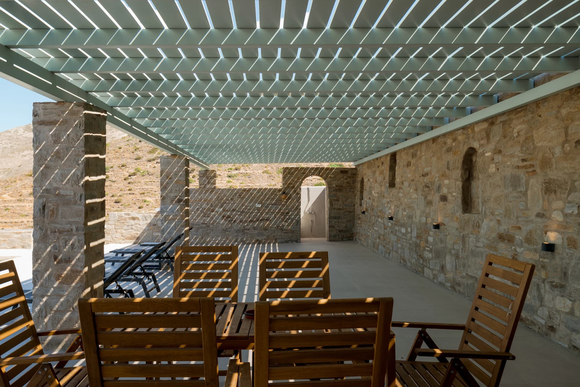 Villa Theasis I — terrace and outdoor space