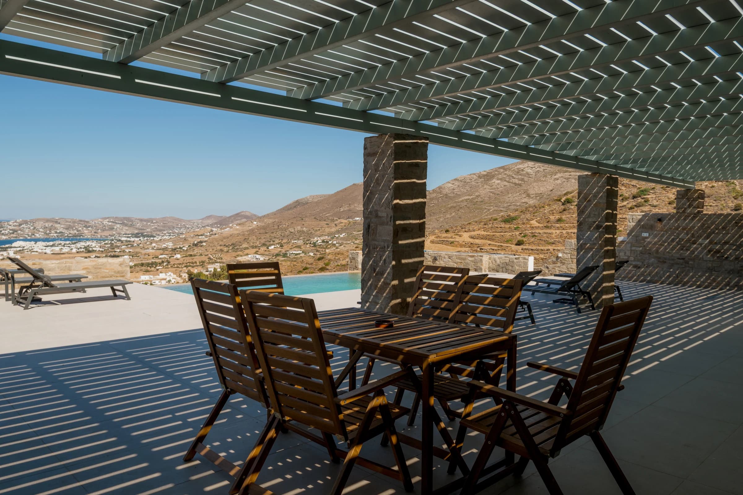 Villa Theasis I — terrace and outdoor space