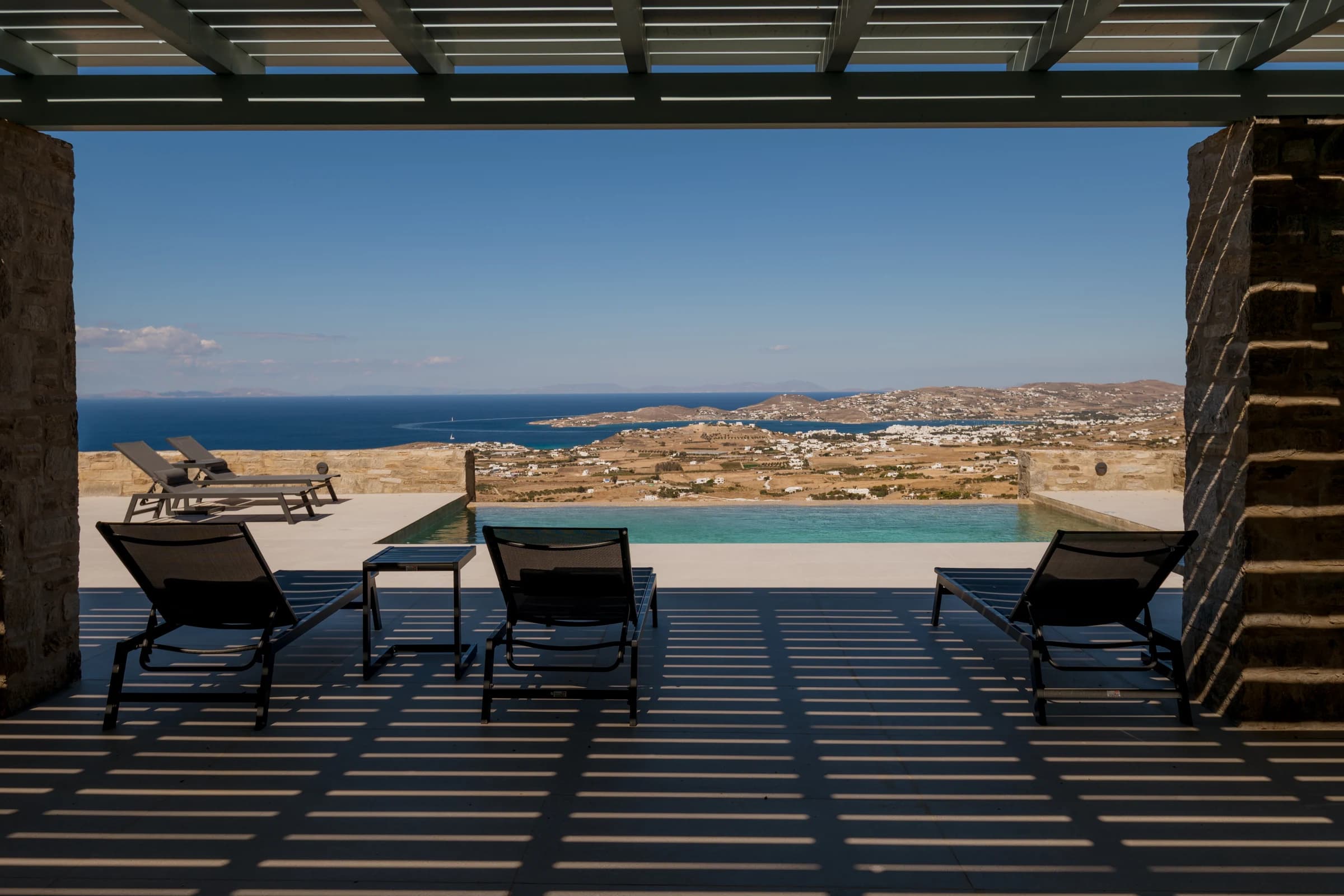 Villa Theasis I — private pool and sea-view setting
