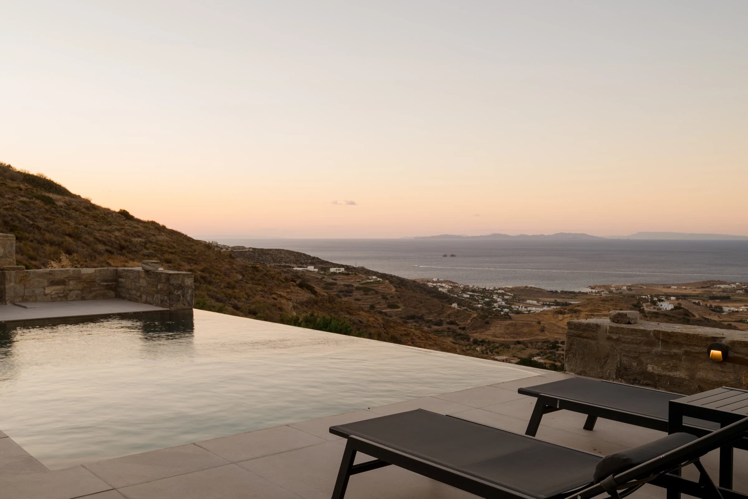 Villa Theasis II — private pool and sea-view setting