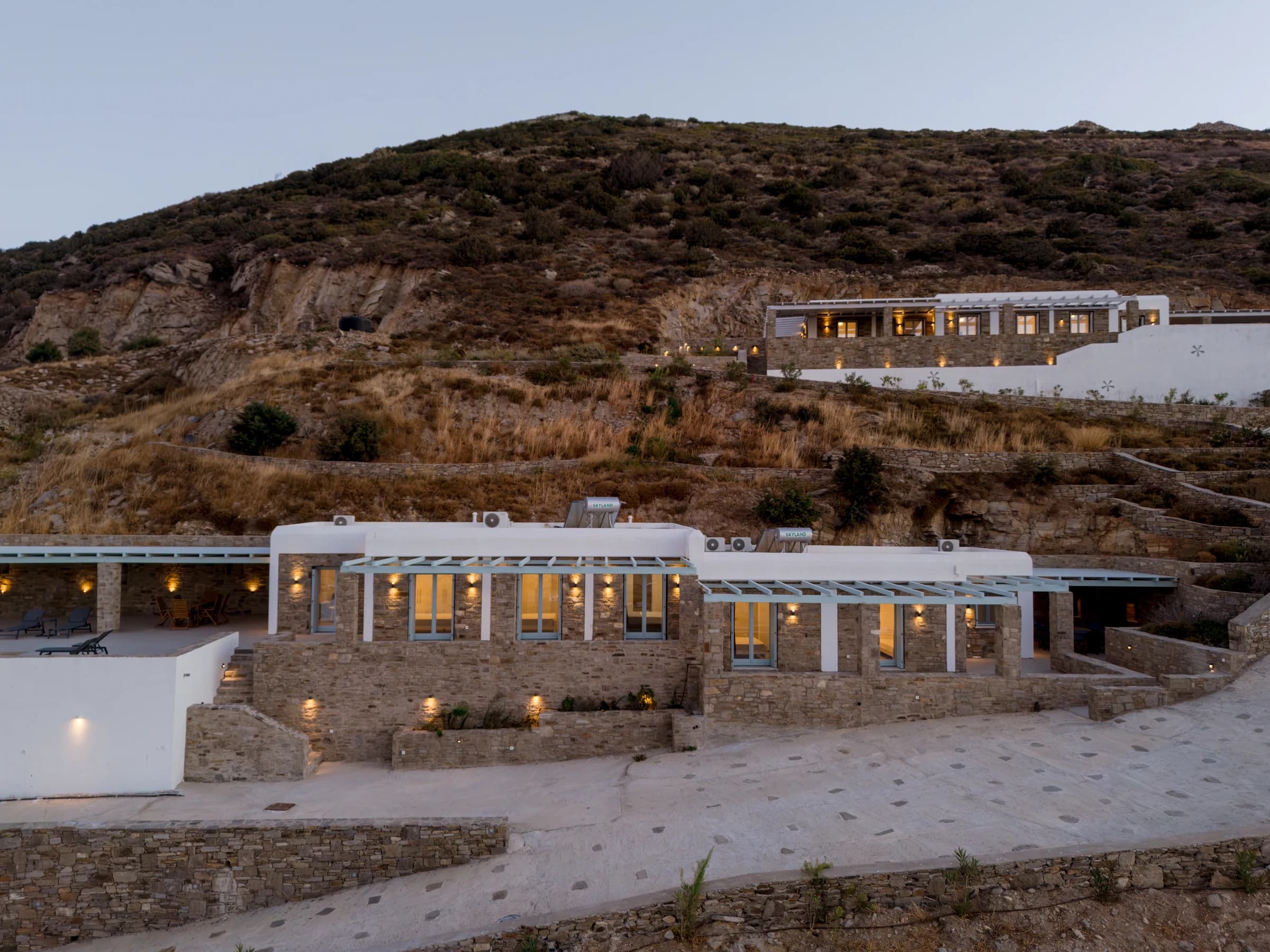 Villa Theasis I — hillside exterior and atmosphere