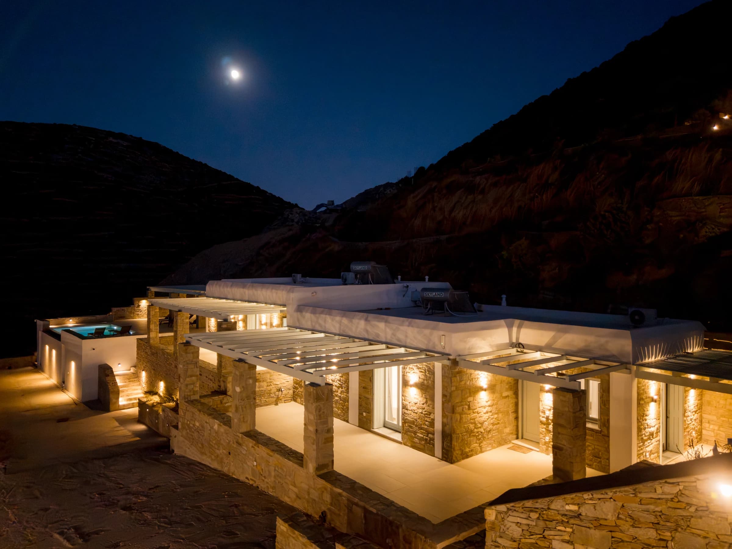 House Theasis I — hillside exterior and atmosphere