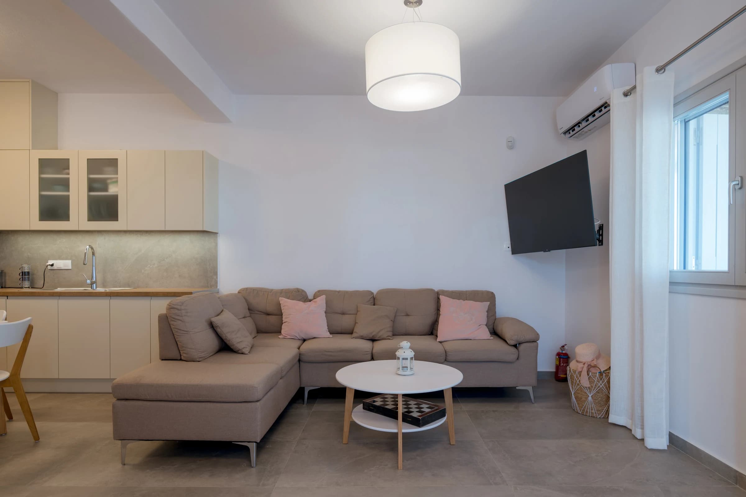 Theasis Estate II — living, kitchen and dining space