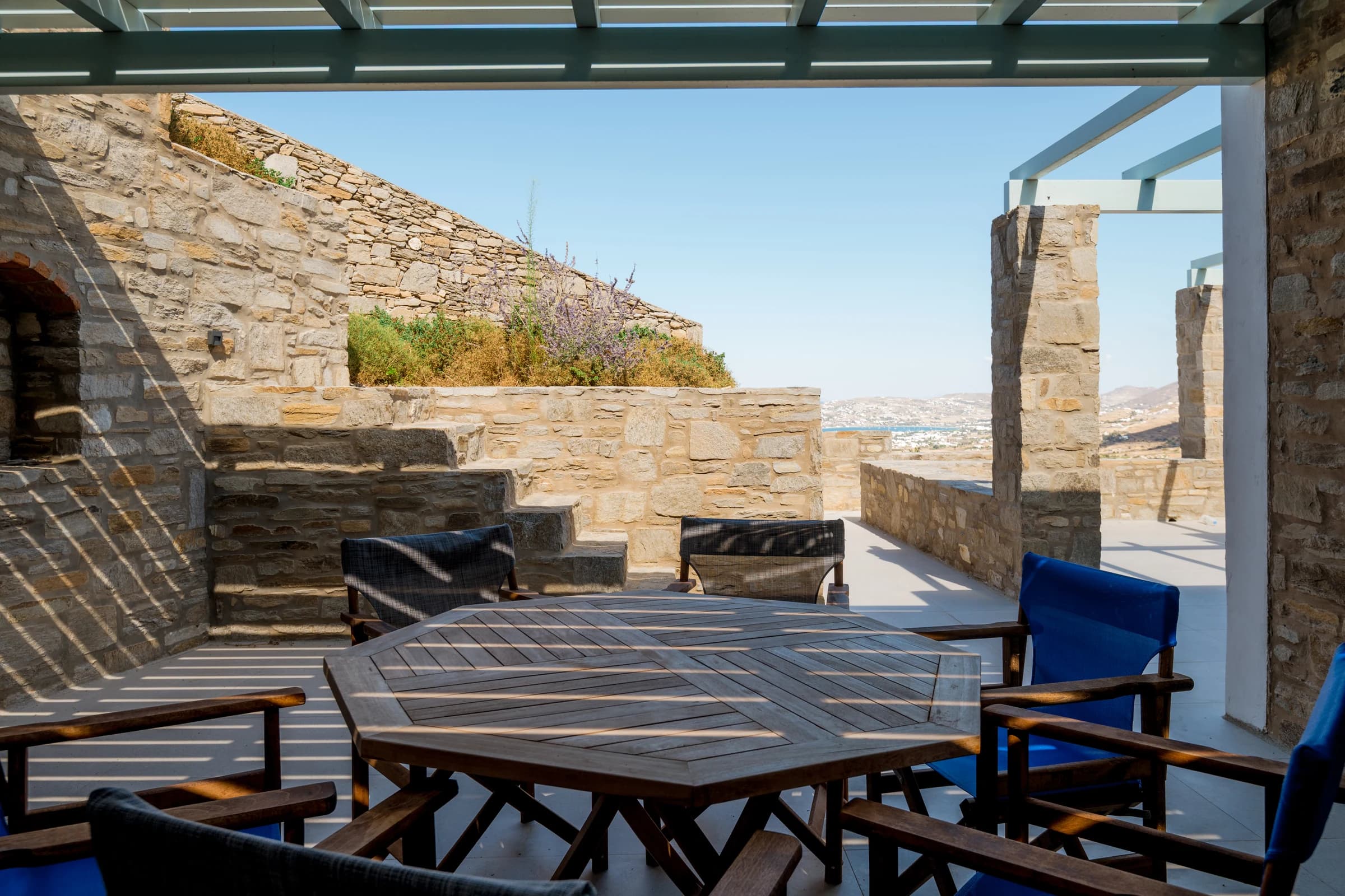 House Theasis I — terrace and outdoor space