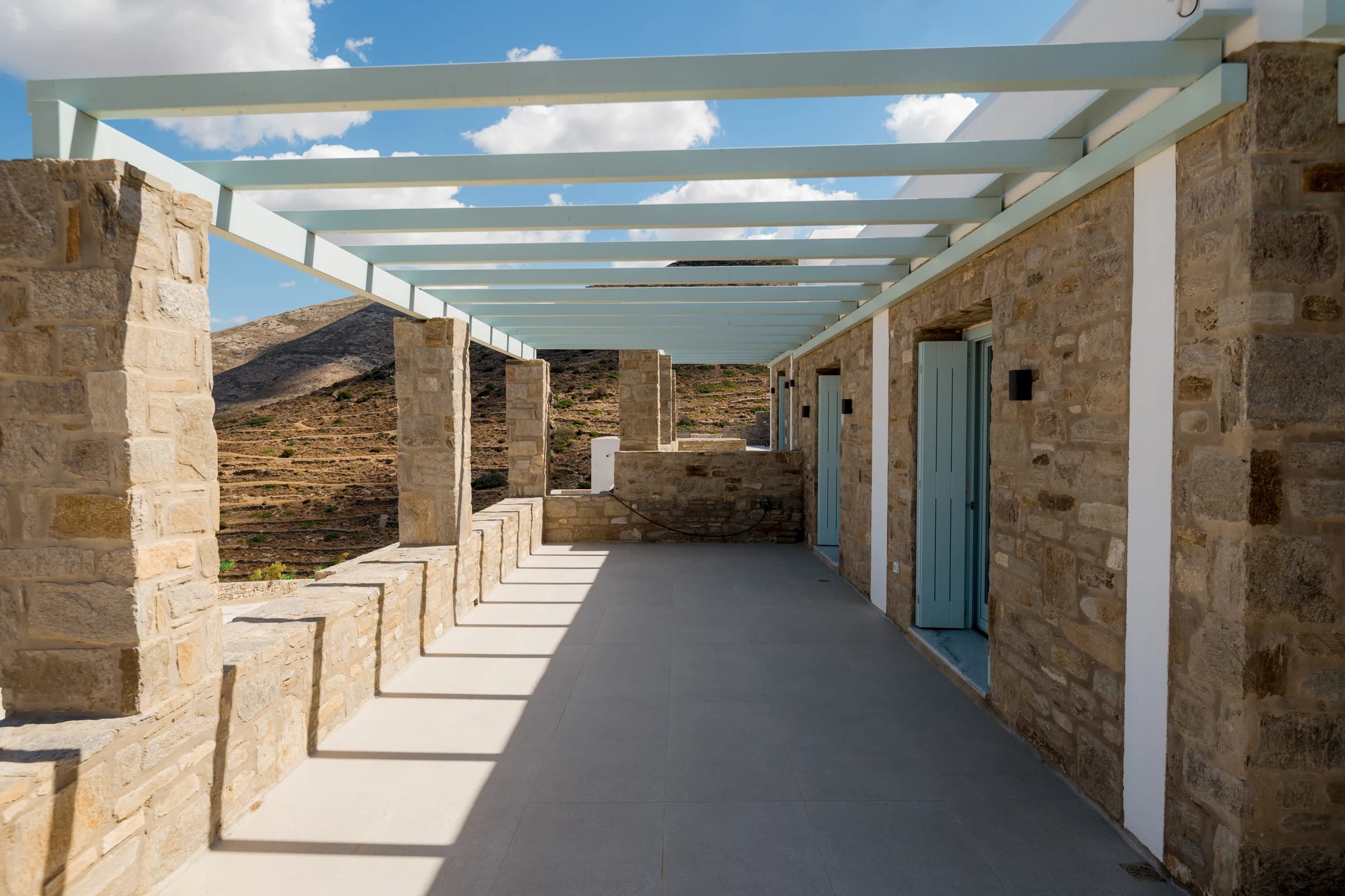 House Theasis I — terrace and outdoor space